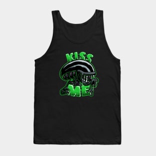 Kiss Me - Green Tank Top